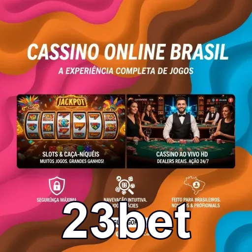 Ilustração de Explore os jogos de cassino online na 23bet hoje